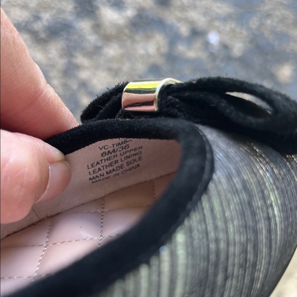 New Vince Camuto leather Women's Flats in Black and Silver - Picture 14 of 14